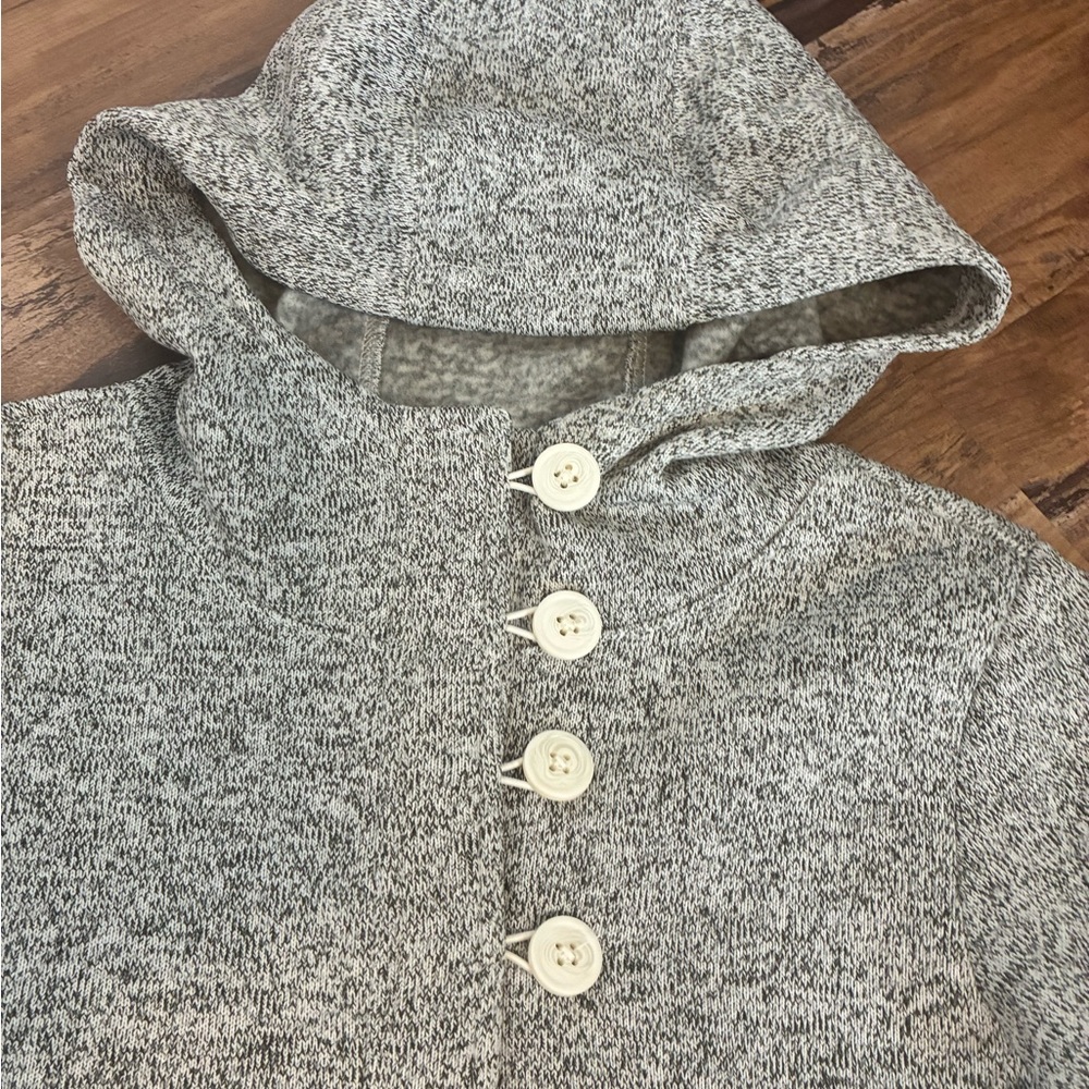Columbia Women L  Gray Hooded Sweater Darling Days Pullover Sweatshirt Top NWT - Picture 3 of 5